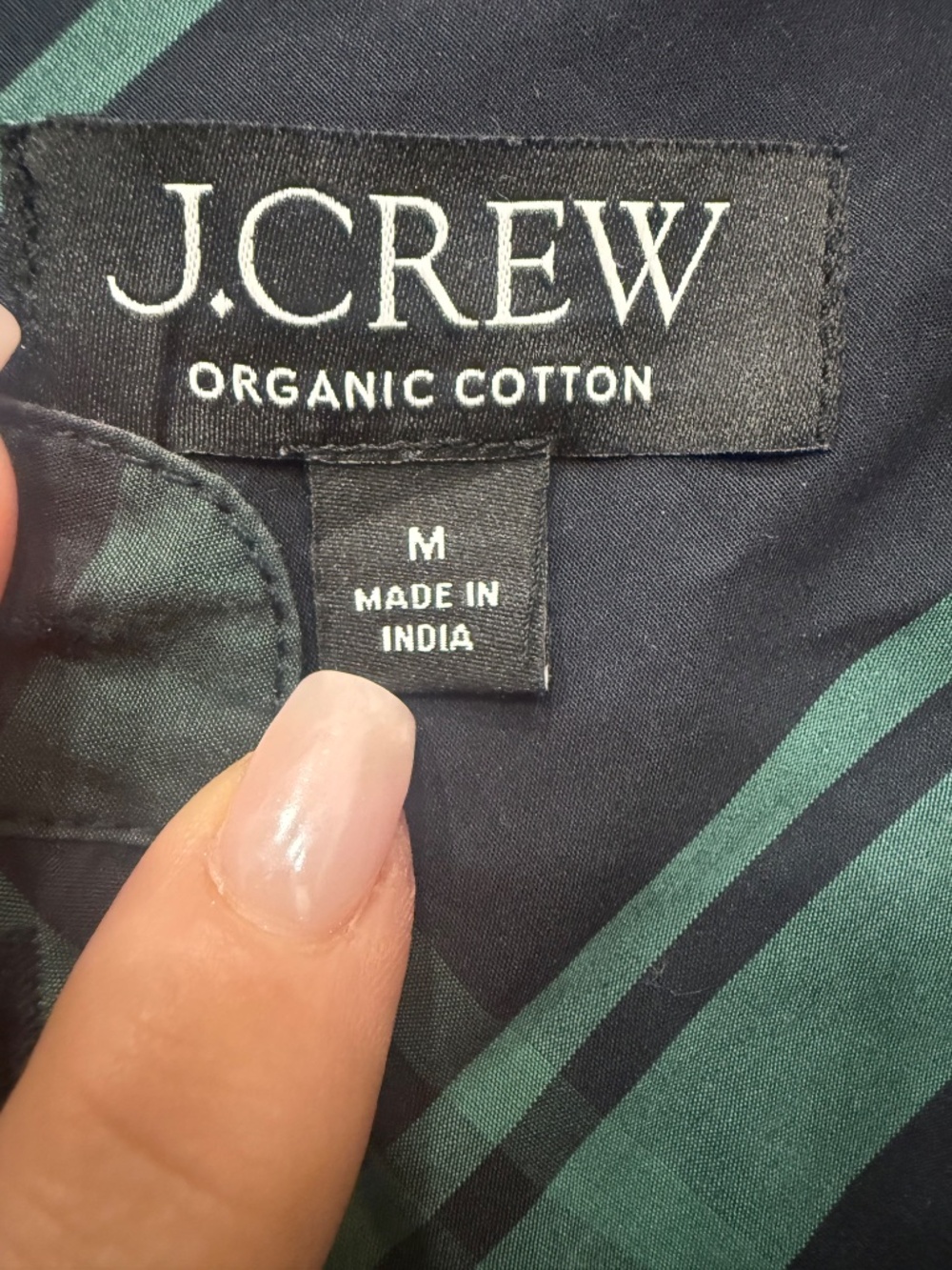 J. Crew Fresco Top With Jewel Buttons In Black Watch Tartan Plaid - Picture 7 of 9